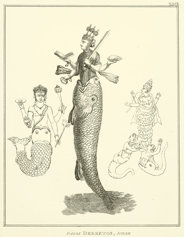 Dagon Derketos, Jonah (gravür) by English School