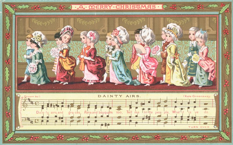 Dainty Airs ve Çocuklar, Noel Kartı by English School