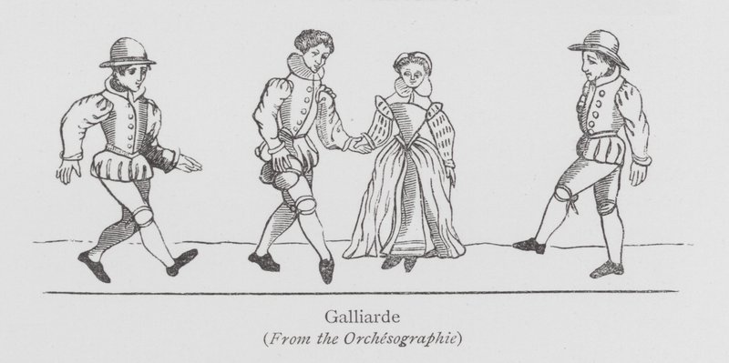 Dans: Galliarde (lito) by English School