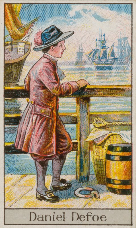 Daniel Defoe (kromolito) by English School