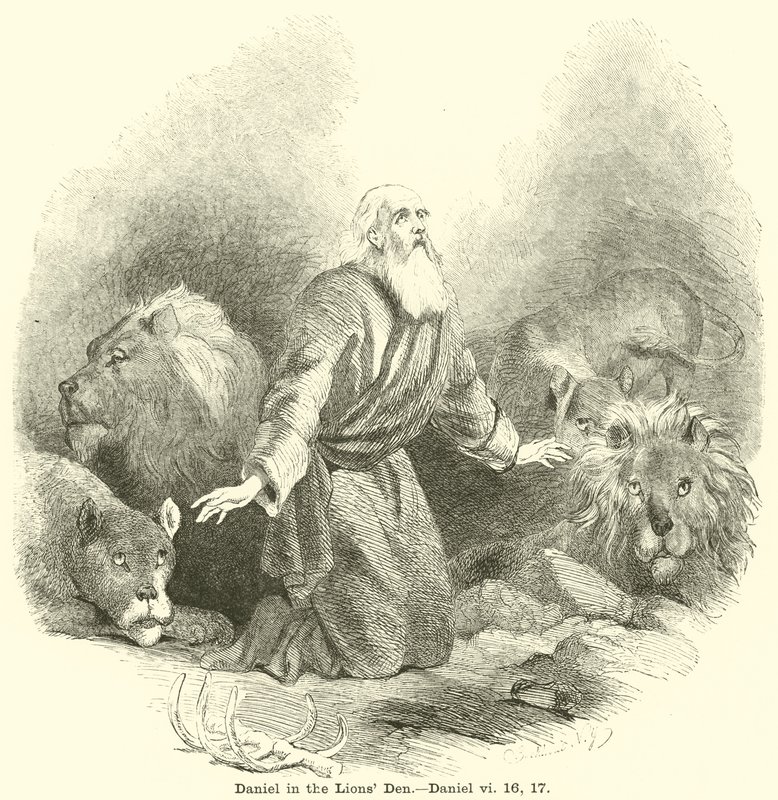 Daniel Lions Den, Daniel, vi, 16, 17 by English School