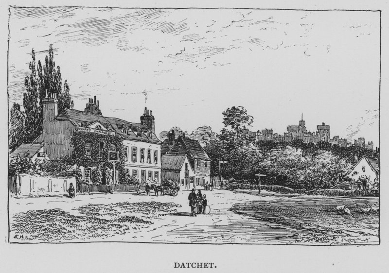 Datchet (gravür) by English School