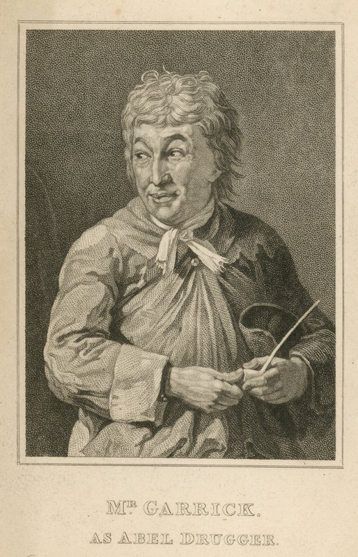 David Garrick, aktör, Abel Drugger olarak by English School