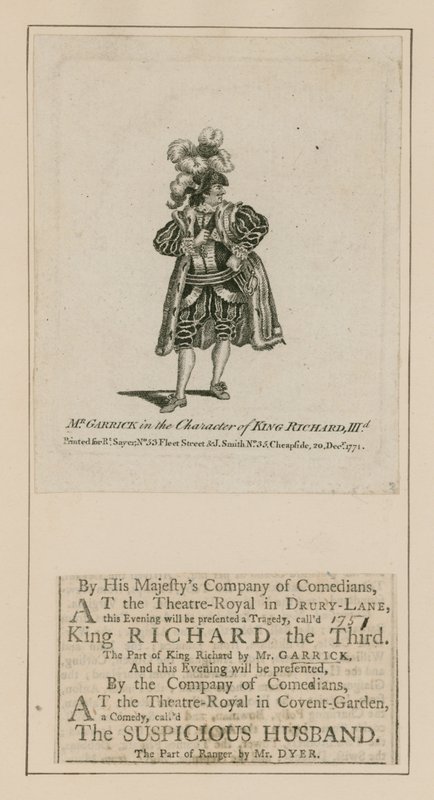 David Garrick, Kral III. Richard karakterinde by English School
