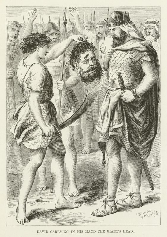 Devlerin kafasını elinde taşıyan David by English School