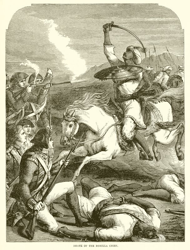 Rohilla Şefinin Ölümü by English School