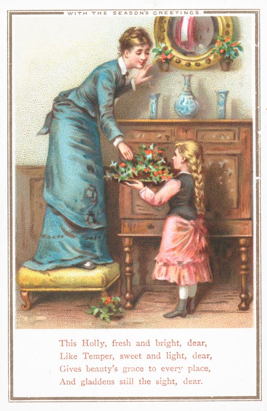 Holly, Noel Kartı ile evi dekore etmek by English School