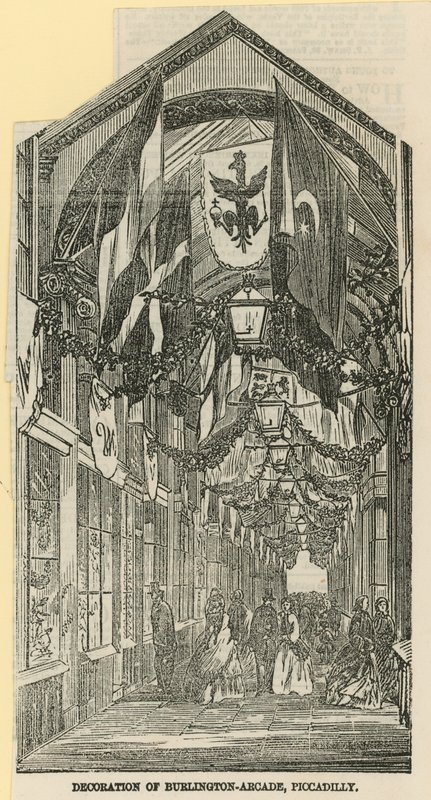 Burlington Arcade Dekorasyonu by English School