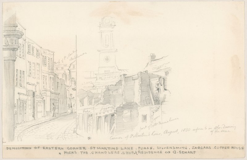 Doğu Köşesinin Yıkımı, St Martins Lane, Londra by English School