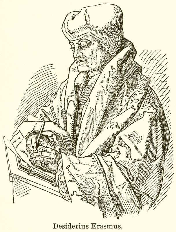 Desiderius Erasmus by English School