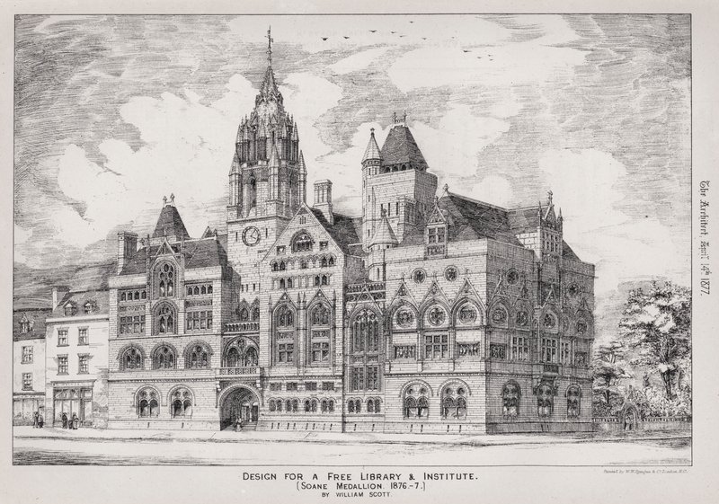 Özgür Bir Kütüphane ve Enstitü için Tasarım, Soane Madalyonu by English School