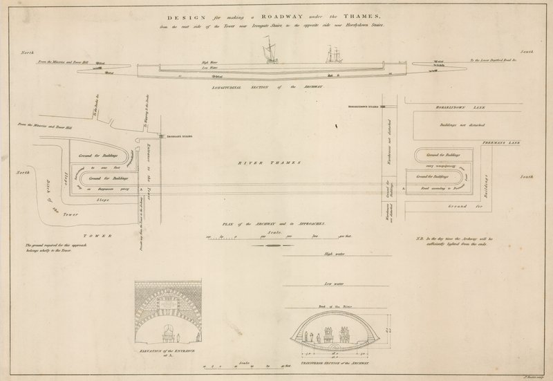 Thames altında bir karayolu için tasarım by English School