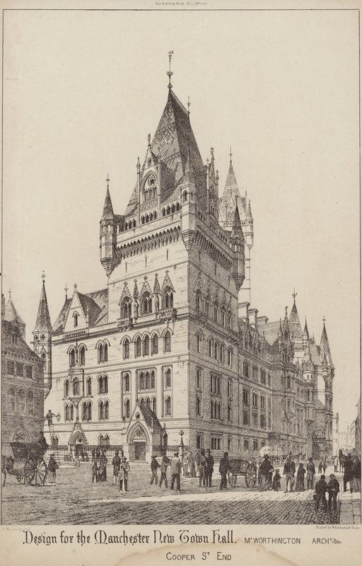 Manchester New Town Hall için tasarım by English School