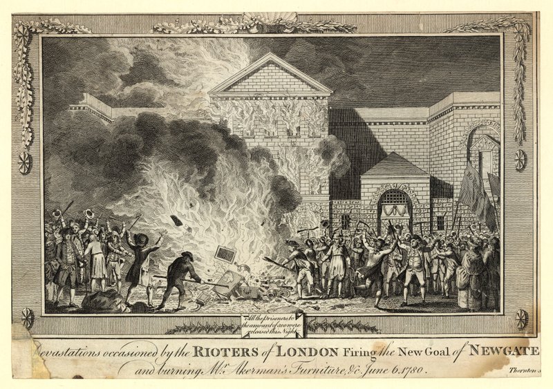 Londra İsyancılarının Newgate New Gaol
