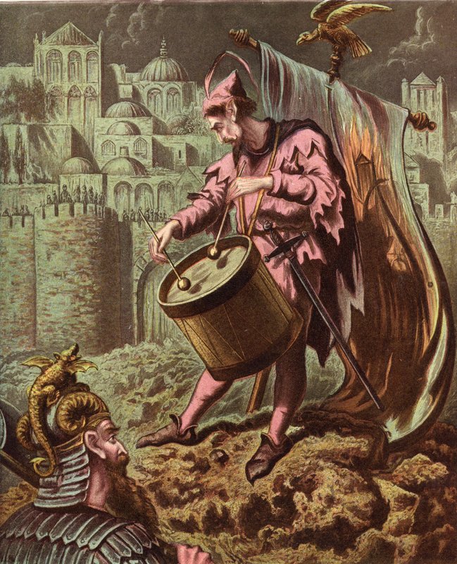 Mansoul Surları Önünde Diabolus Davulcusu by English School