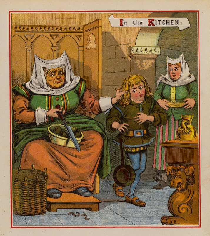Dick Whittington ve Kedisi (renkli taş) by English School