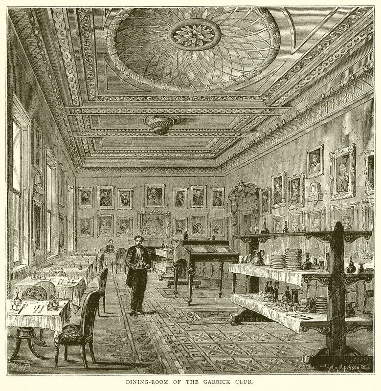 Garrick Club Yemek Odası by English School