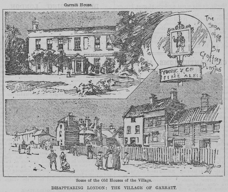 Kaybolan Londra: Garratt Köyü (gravür) by English School