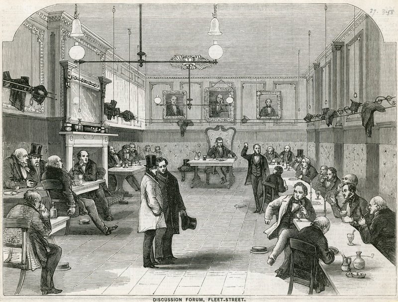 Tartışma Forumu, Fleet Street, Londra by English School