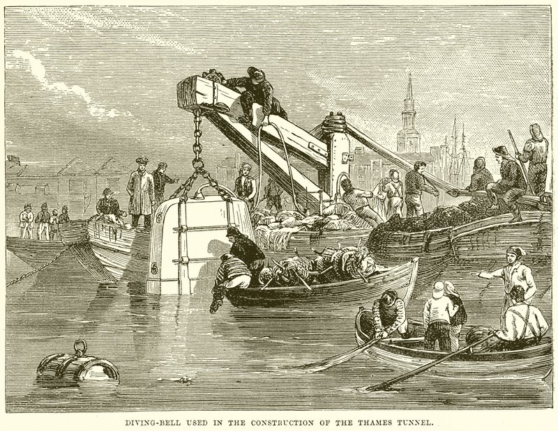 Thames Tüneli İnşaatında Kullanılan Dalış Çanı by English School