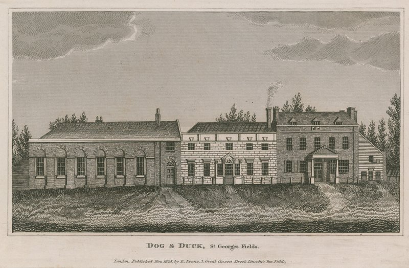 Köpek ve Ördek, St Georges Fields, Lambeth by English School