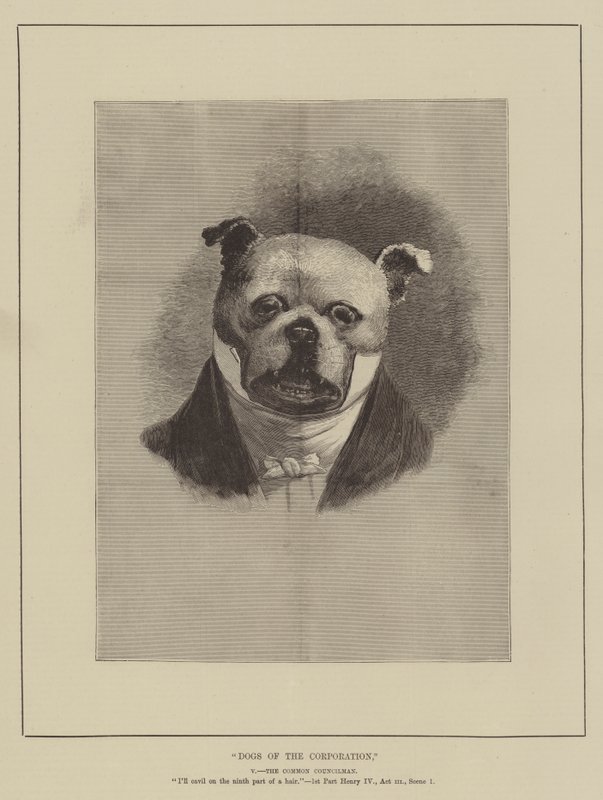 Şirketin Köpekleri (gravür) by English School