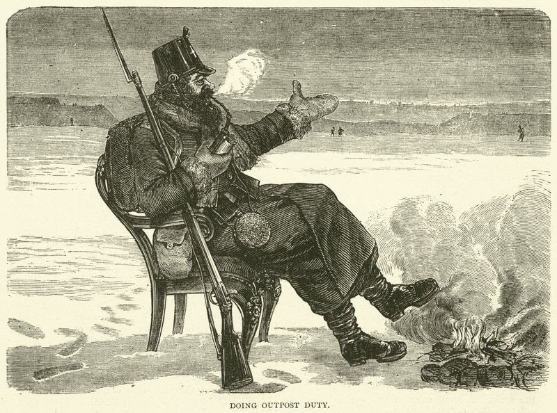 Karakol görevi yapmak, Aralık 1870 by English School
