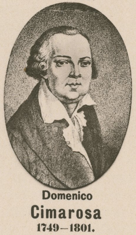 Domenico Cimarosa (gravür) by English School