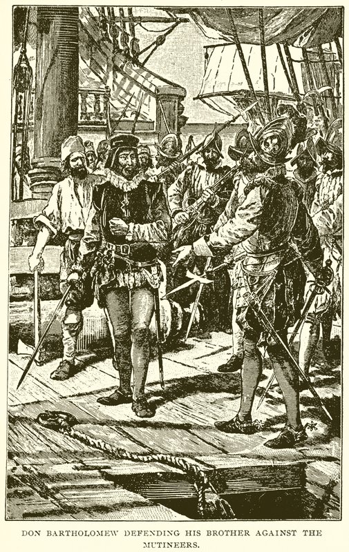 Don Bartholomew Kardeşini İsyancılara Karşı Savunuyor by English School