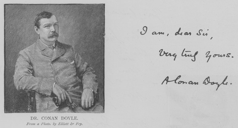 Dr Conan Doyle (gravür) by English School