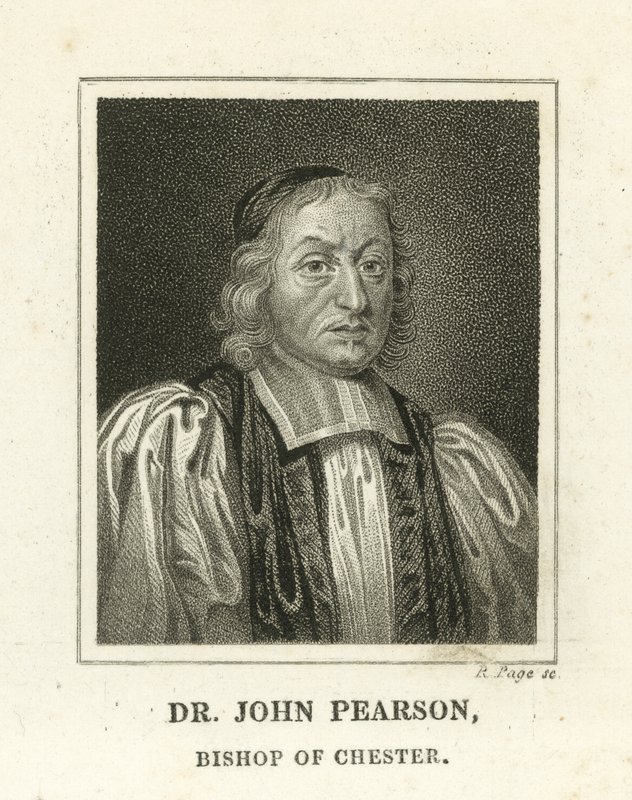 Dr John Peason, Chester Piskoposu (gravür) by English School