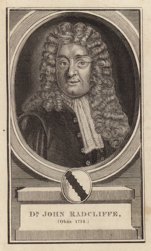 Dr John Radcliffe, Obit 1714 by English School