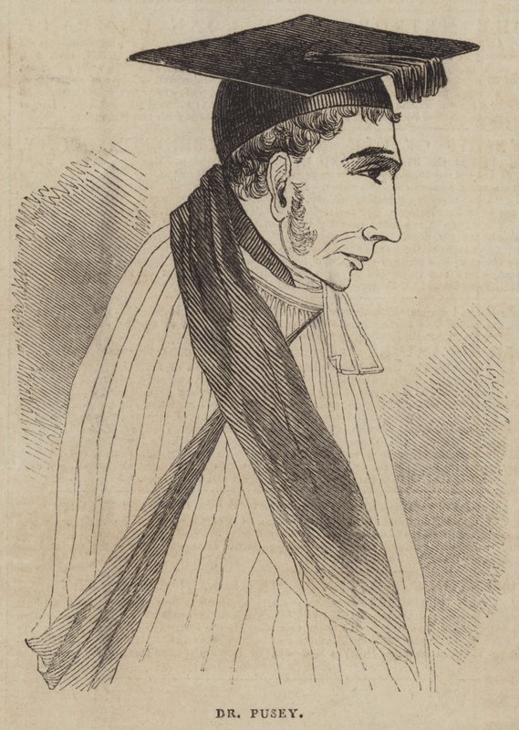 Dr Pusey (gravür) by English School