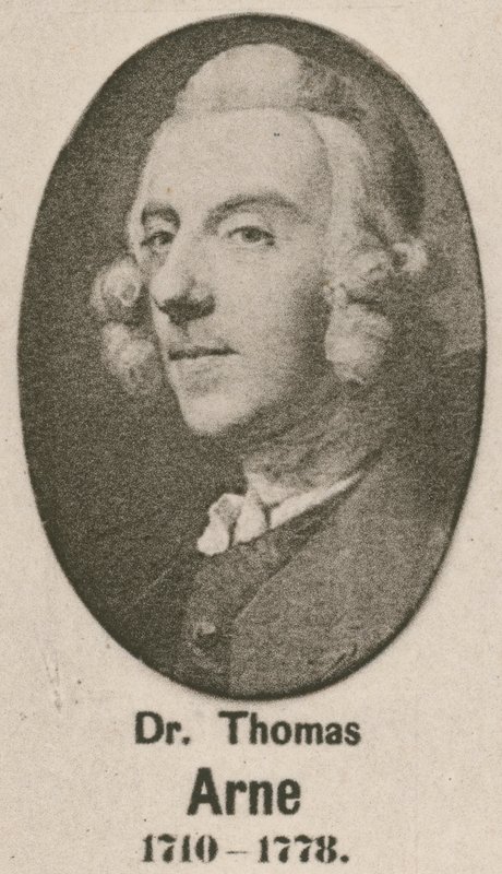 Dr Thomas Arne (gravür) by English School