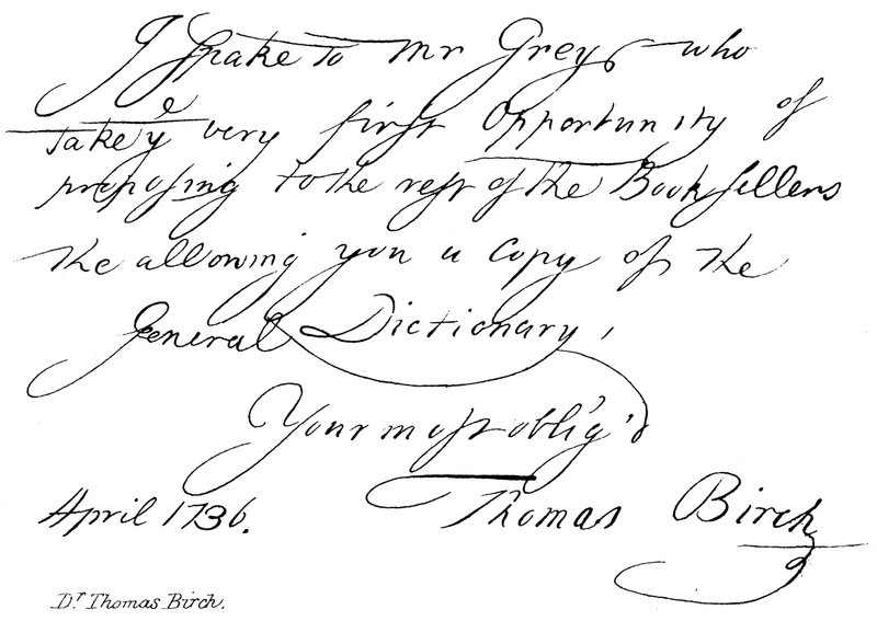 Dr Thomas Birch by English School