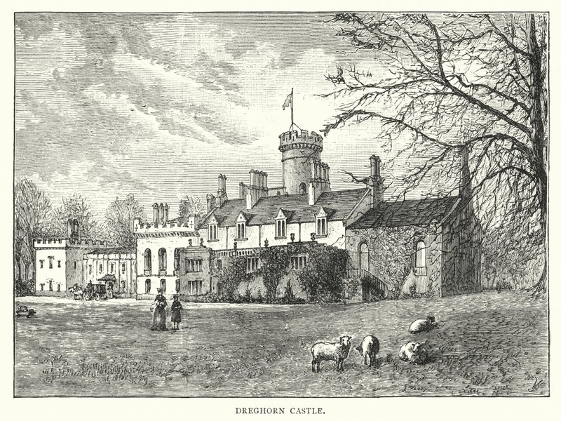 Dreghorn Kalesi (gravür) by English School