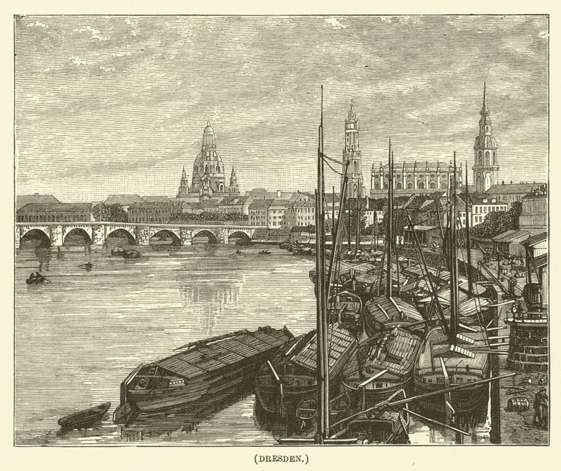 Dresden (gravür) by English School