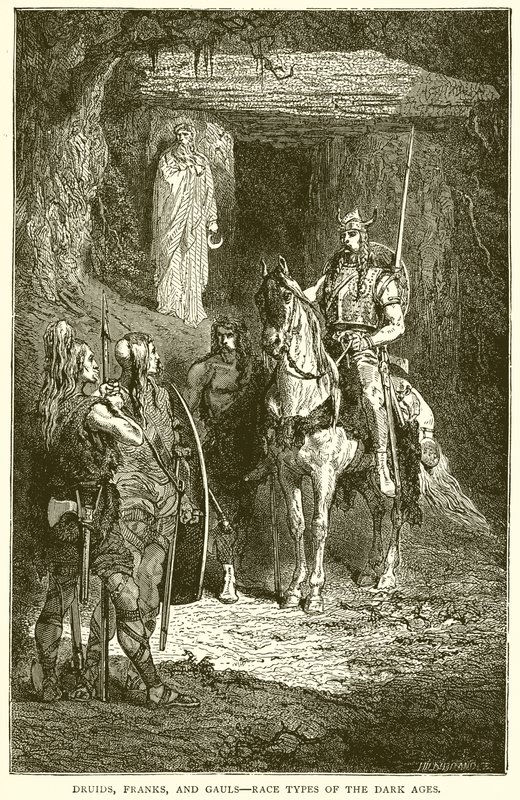 Druidler, Franklar ve Galyalılar--Karanlık Çağların Irk Türleri by English School