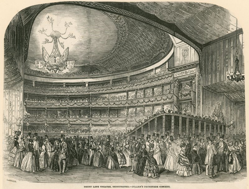 Drury Lane Tiyatrosu yeniden dekore edildi - Julliens Promenade Konseri by English School