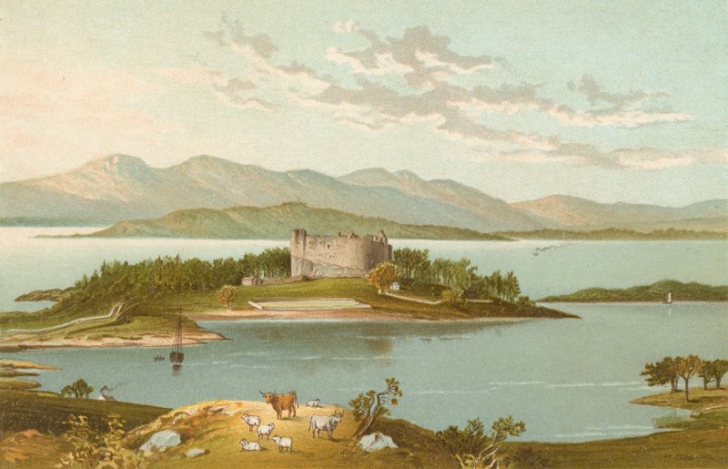 Dunstaffnage Castle und Loch Etive by English School