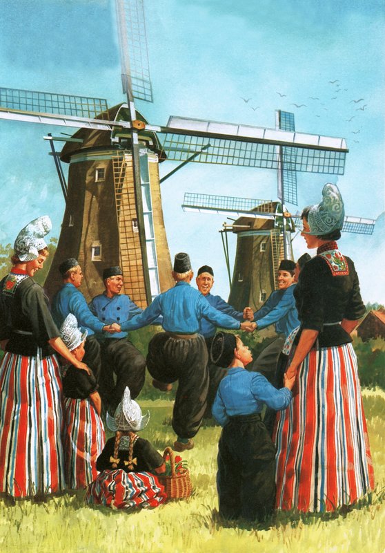 De Zevensprong veya Seven Jumps adlı Hollanda dansı by English School