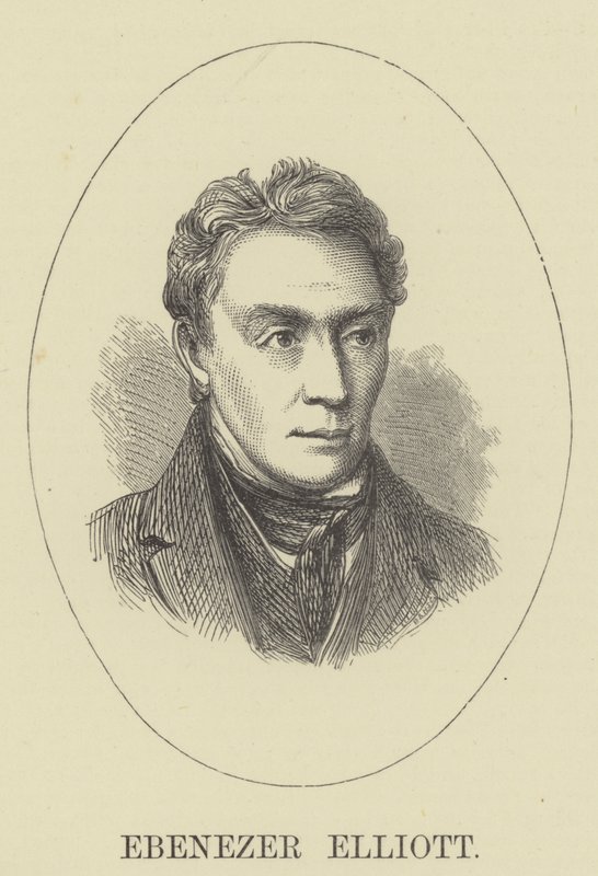 Ebenezer Elliott (gravür) by English School
