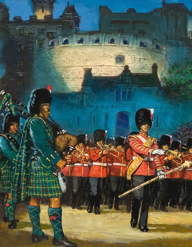 Edinburgh Dövmesi (kağıt üzerine guaj) by English School