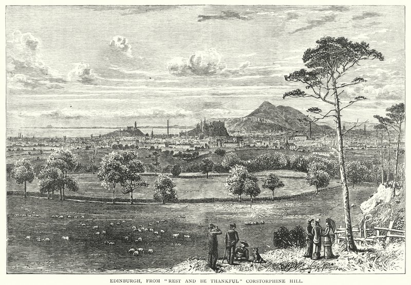 Edinburgh, "Dinlen ve Müteşekkir Ol" Corstorphine Hill