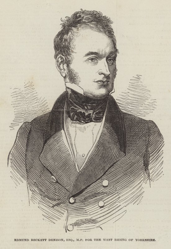 Edmund Beckett Denison, Esquire, Milletvekili, Yorkshire West Riding için by English School