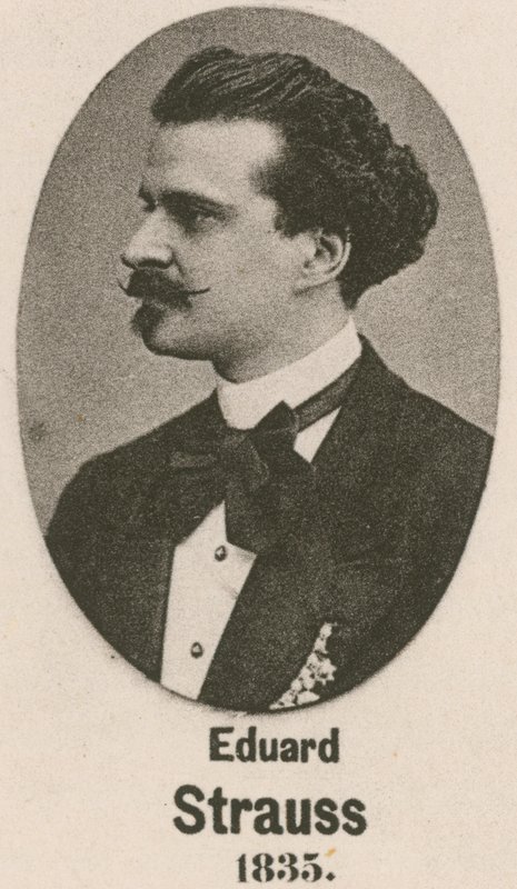 Eduard Strauss (gravür) by English School