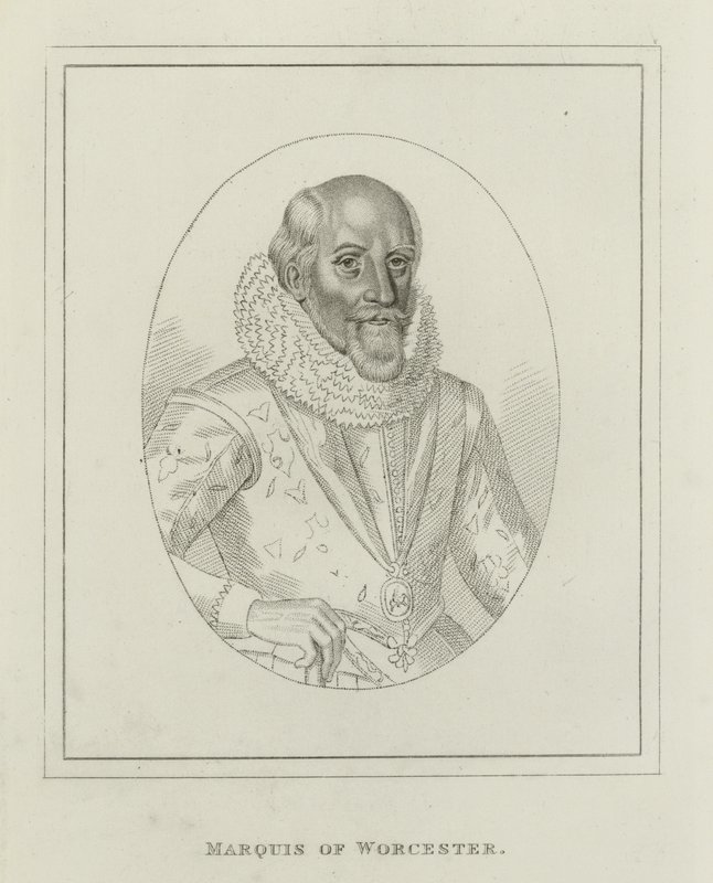 Edward Somerset, Worcester Markisi (gravür) by English School