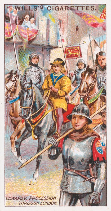 Londra üzerinden Edward V Alayı by English School