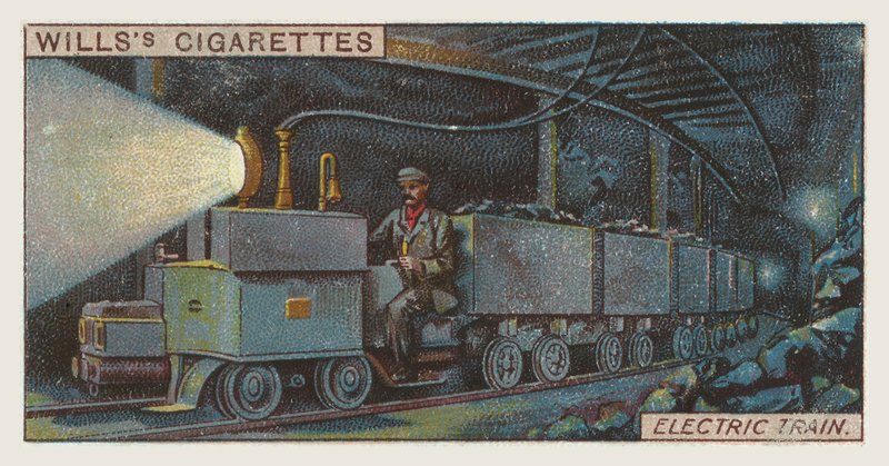 Elektrikli tren (chromolitho) by English School