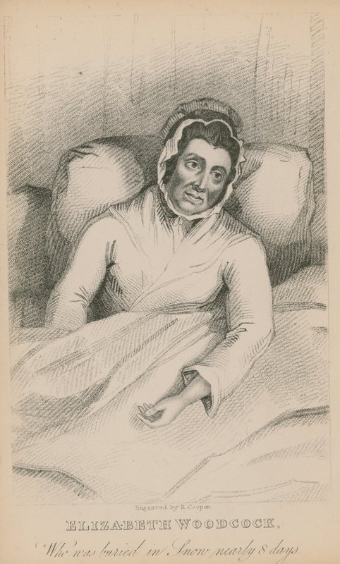 Yaklaşık 8 gün karda kalan Elizabeth Woodcock by English School